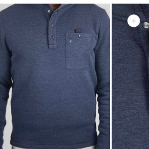 Mens Tailor Vintage long sleeve navy PURE Tec Cool sweater. Size L NWT